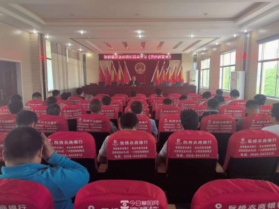 太和县阮桥镇组织民兵开展国防教育活动
